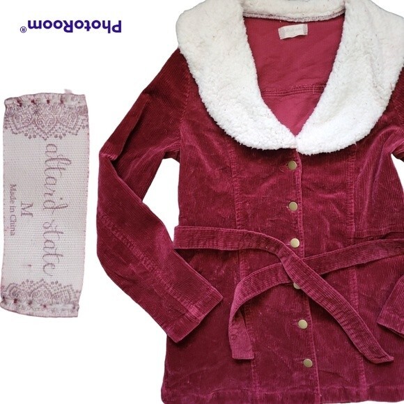 Alter'd State Red corduroy Jacket - M - Picture 2 of 12